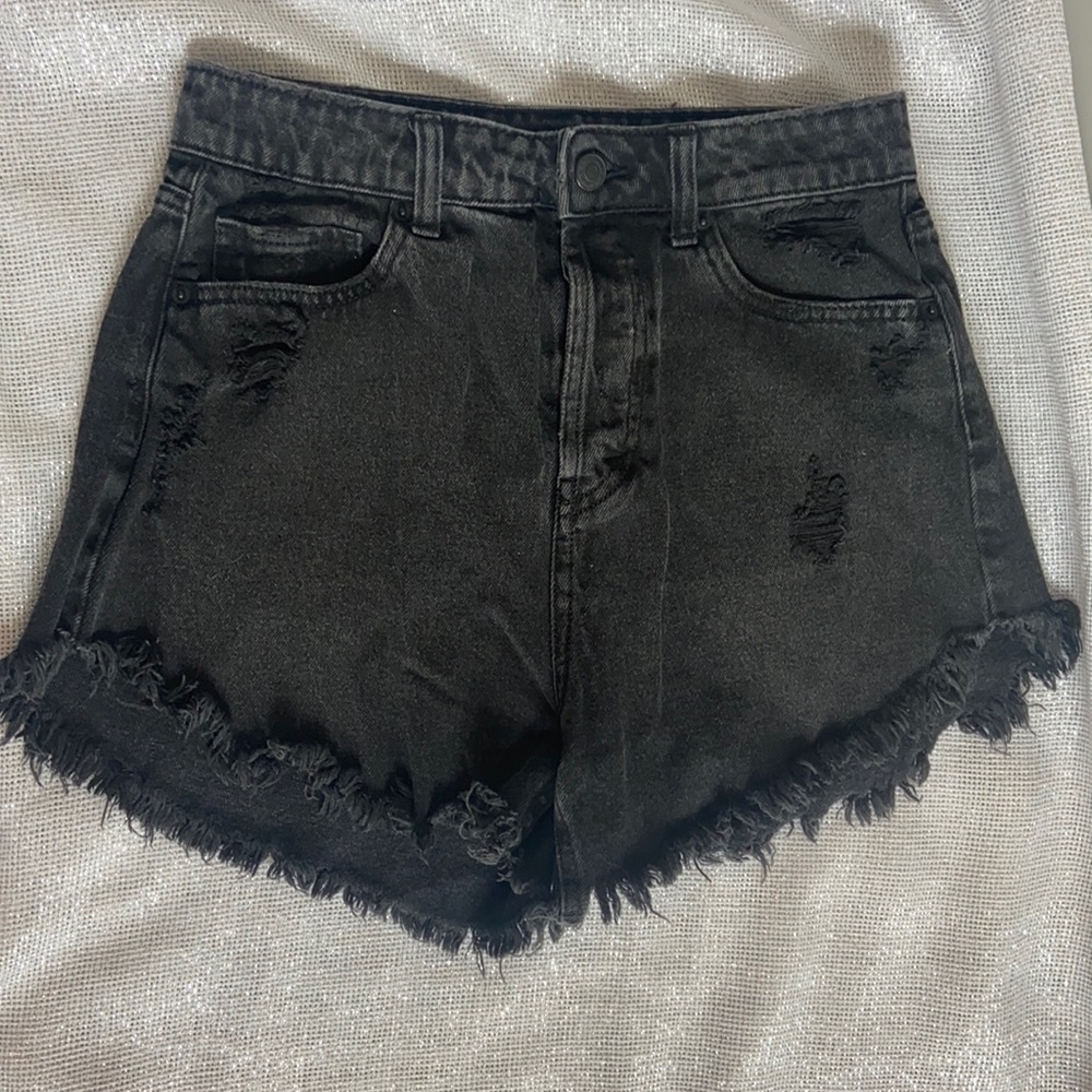 High Rise Jean Shorts
